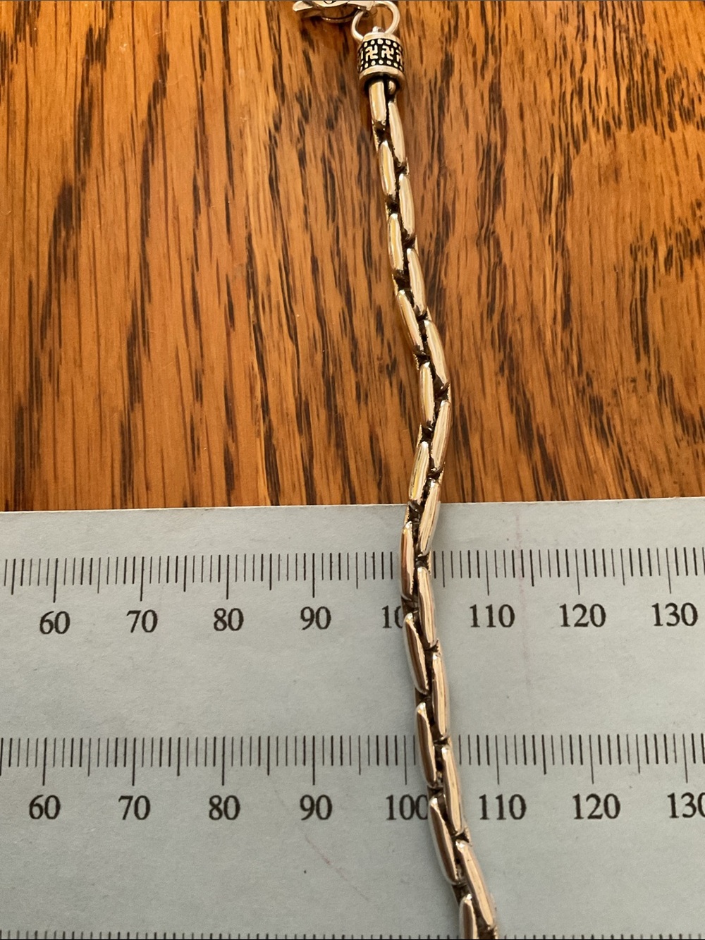 NEW W/OUT TAGS 925 STERLING 4mm VAJRA BYZANTINE WOVEN OXIDIZED BRACELET 8.6” - Picture 15 of 16